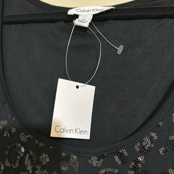 Calvin Klein sleeveless sequined top - Picture 4 of 6